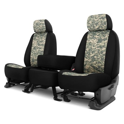 For GMC Sierra 2500 HD 15-17 Camo  1st Row Digital Green with Black Custom Seat
