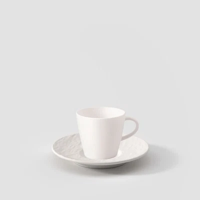 Villeroy & Boch Tasse À Espresso 60Ml Avec Soucoupe 12Cm Blanc - Photo 1/4