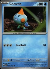 CHEWTLE 43/142 Pokemon Card Stellar Crown Near Mint