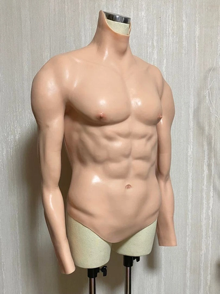 HuwaHuwa 第 4 代肌肉套装带袖白色 L 二手健美日本 — 第 2/4 张图片