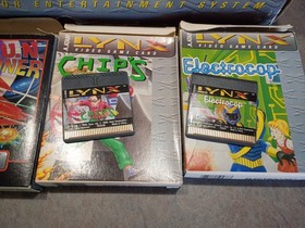 Atari LYNX Portable gaming video system + games in box parts repair