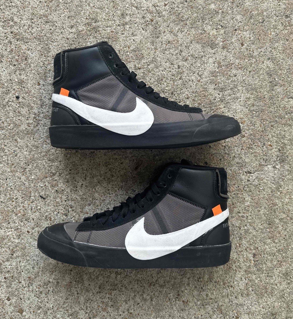 OFF WHITE X NIKE Taglia 8 5 Nike Off White x Blazer Mid Grim Reapers