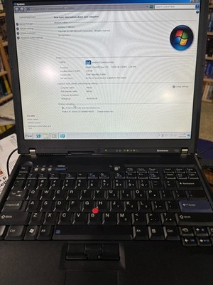 IBM Lenovo  T60 Thinkpad T2500 C2 Duo @ 2.00 GHz 1 GB RAM75 GB HD Windows 7