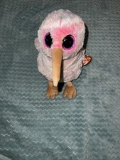 Ty Beanie Boos - KIWI the Tie Dyed Pink Bird 6" MWMTs Plush Stuffed Animal Toy