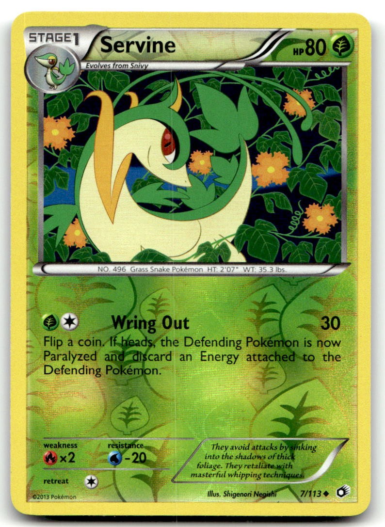 Servine 7/113 Legendary Treasures Uncommon Reverse Holo NM