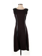 Ruby Ribbon Women Brown Casual Dress XS