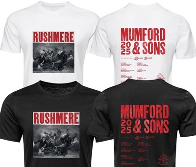 Mumford And Sons T-Shirt Tour RUSHMERE 2025 inspiriert Unisex Erwachsene Kinder Tee Tops