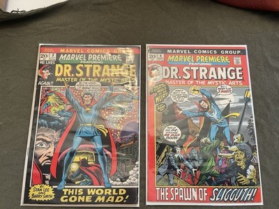 Comic Lot 13x - Marvel Premiere Featuring Doctor Strange # 3-14 Near Complete