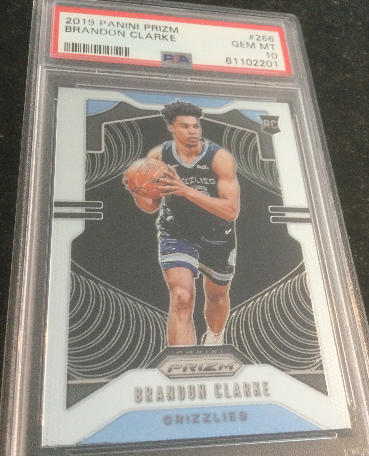 Brandon Clarke 2019-20 Panini Prizm Rookie #266 PSA 10 GEM MINT Rookie perfect