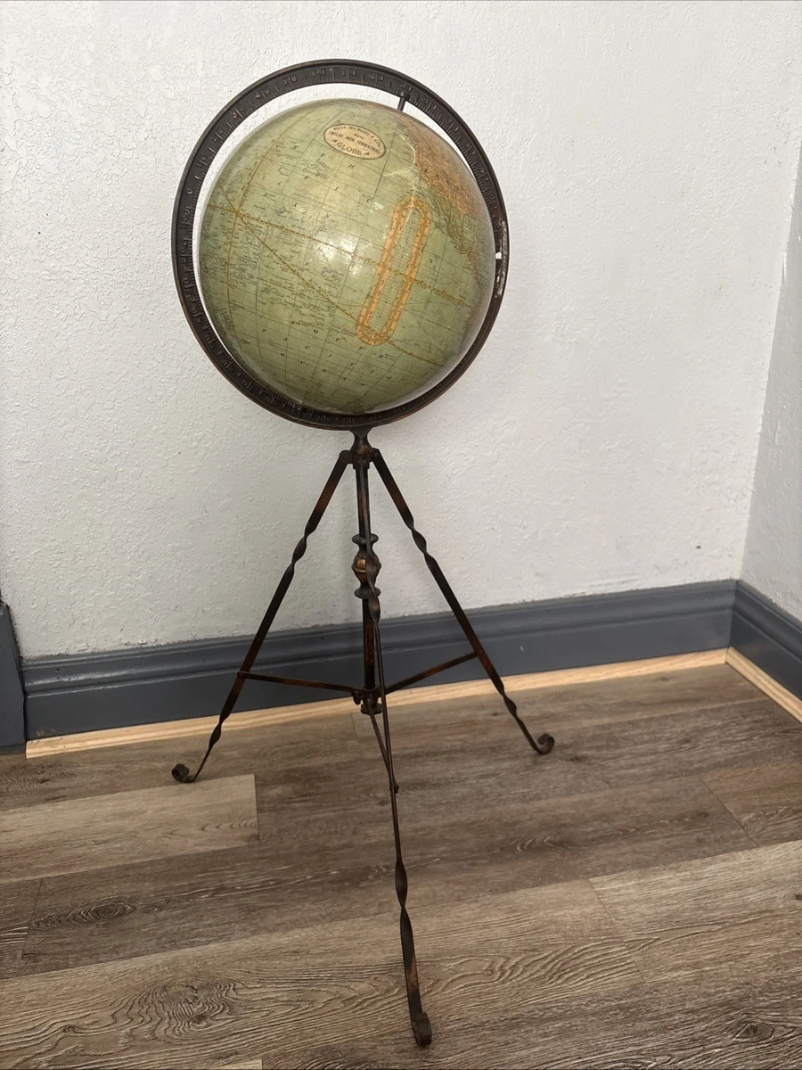 Rand McNally & Co. Antique Original Antique World Globes
