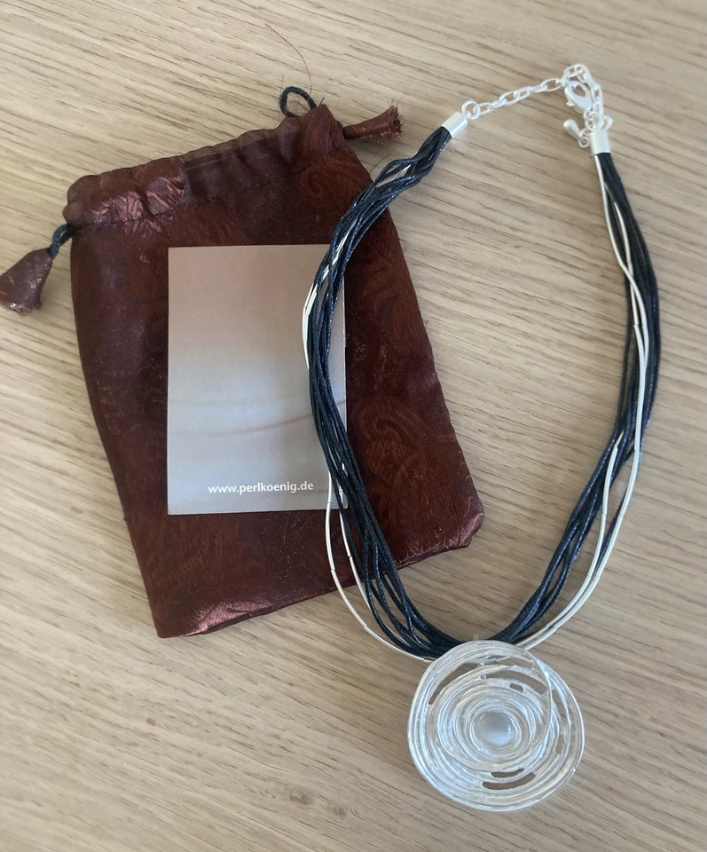 Perlkönig Damen Halskette Silbertaler mit Perle Modeschmuck - Bild 3 von 4