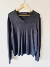 SPORTSCRAFT Mens Australian Merino Wool Long Sleeve Pullover Jumper SIZE LARGE