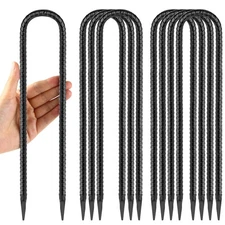 12 Inches Trampoline Wind Stakes Heavy Duty for Ground 8-Pack Tie Down Anchor