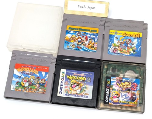 Super Mario Land 1 2 3 Wario Land 1 2 3 Set of 5 Game Boy GB Japanese Tested