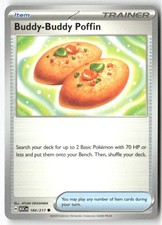 Buddy-Buddy Poffin 184/217 Common Ascended Heroes Pokemon Near Mint