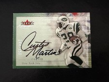 2000 Fleer Tradition Curtin Martin Silver On Card Auto Autograph /250 HOF JETS