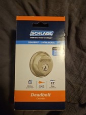 Schlage Single Cylinder Deadbolt Satin Nickel 2 Keys B60N G 619