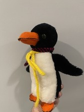 Dakin Penguin Plush 11 Inch Stripe Knit 1977 Stuffed Animal Toy