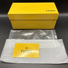 Authentic Fendi Yellow Sunglasses Box Packaging Empty Replacement Gift Card Case