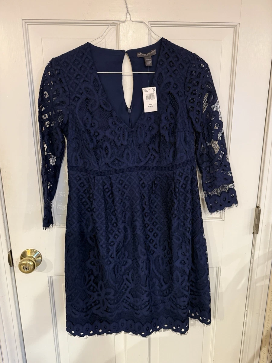Lace Maternity Blue Dresses for Women for sale