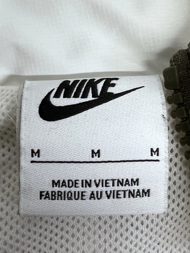 Suéter Nike Sherpa Polar 1/4 Cremallera Adulto Talla M Blanco Pullover Cremallera Bolsillo Frontal Foto 4 de 4