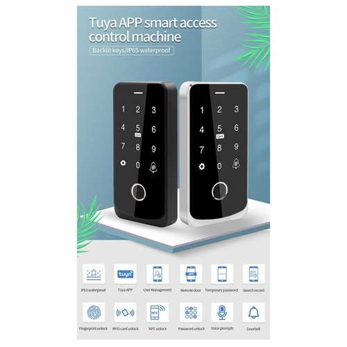 Tuya APP Clavier Contrôle d'accès Télécommande Bluetooth RFID IC Carte M1 F5880 - Photo 4/10