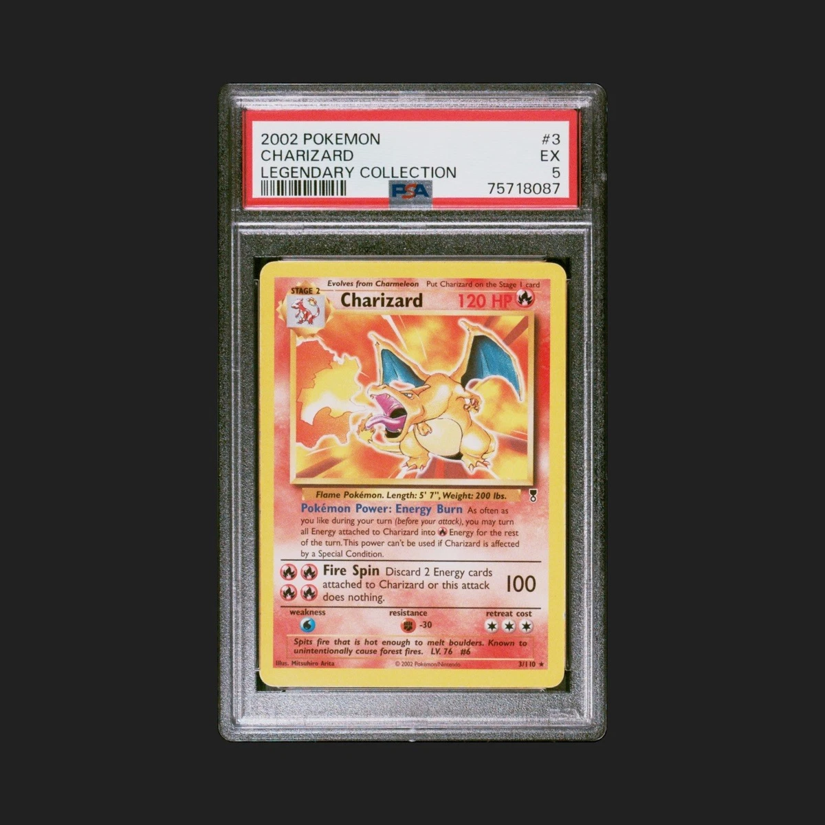 Pokémon TCG Grade 5 Charizard Individual Collectible Card Game