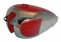 1950 BSA A7 Plunger Modell Verchromt Rot Lackiert Kraftstoff Benzin Gastank