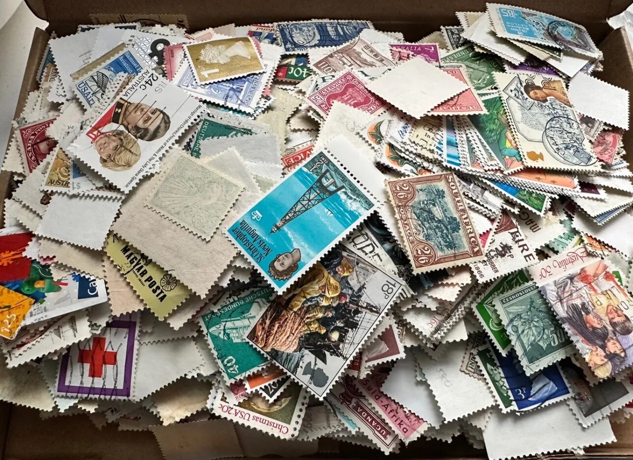 100 Grams Kiloware Stamps. 12001500 Stamps!! eBay