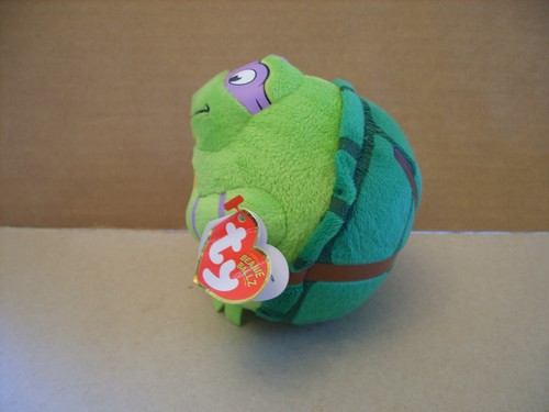 Peluche suave Ty Beanie Ballz Donatello TMNT Teenage Mutant Ninja Turtles 2013 - Imagen 2 de 6