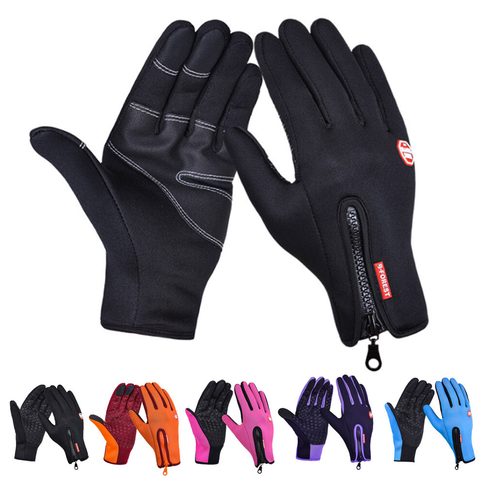 Winter Gloves Touchscreen Warm Fleece Lined Thermal Running Driving Work Gloves-image
