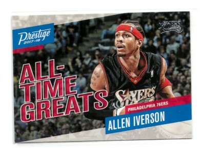 eill サイン入りボード Allen Iverson 2017-18 Panini Select IN FLIGHT Signatures Auto 60枚