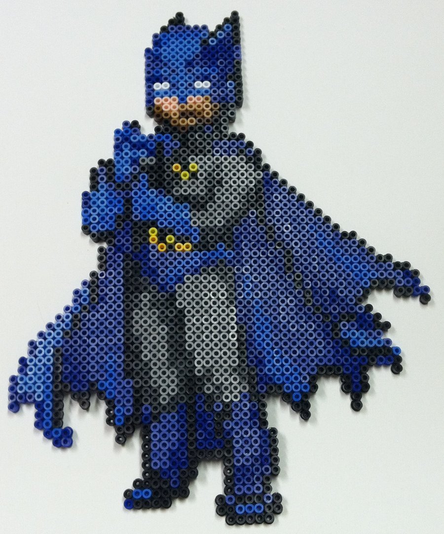 Perler Beads Superhero Logo