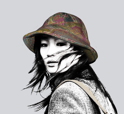 ETRO MILANO BUCKET HAT WOVEN PAISLEY FLORAL JACQUARD RICH  display picture 3