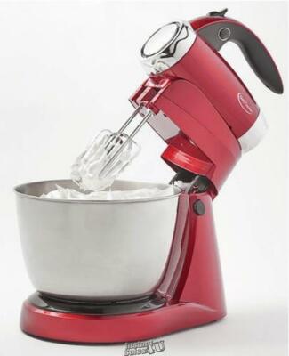Betty Crocker BC-3220CMR 7-Speed 300W 3qt Stand Hand Mixer BC-3220