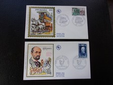 FRANCE - 2 enveloppes 1er jour 1969 (journée timbre/albert roussel) (B32)