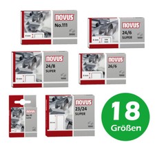 Novus Heftklammern Klammern Tackernadeln NE6 ...