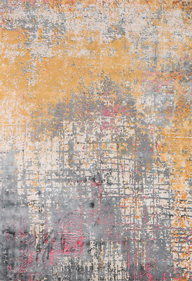 Modern Abstract One-of-a-kind Wool Rug for Any Room 5x7 ft