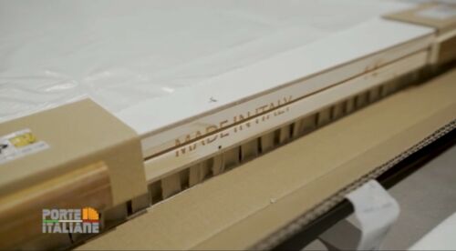 Pannello Porta Bianco scorrevole a scomparsa esterno muro fresato maniglia 44 mm - Imagen 8 de 13