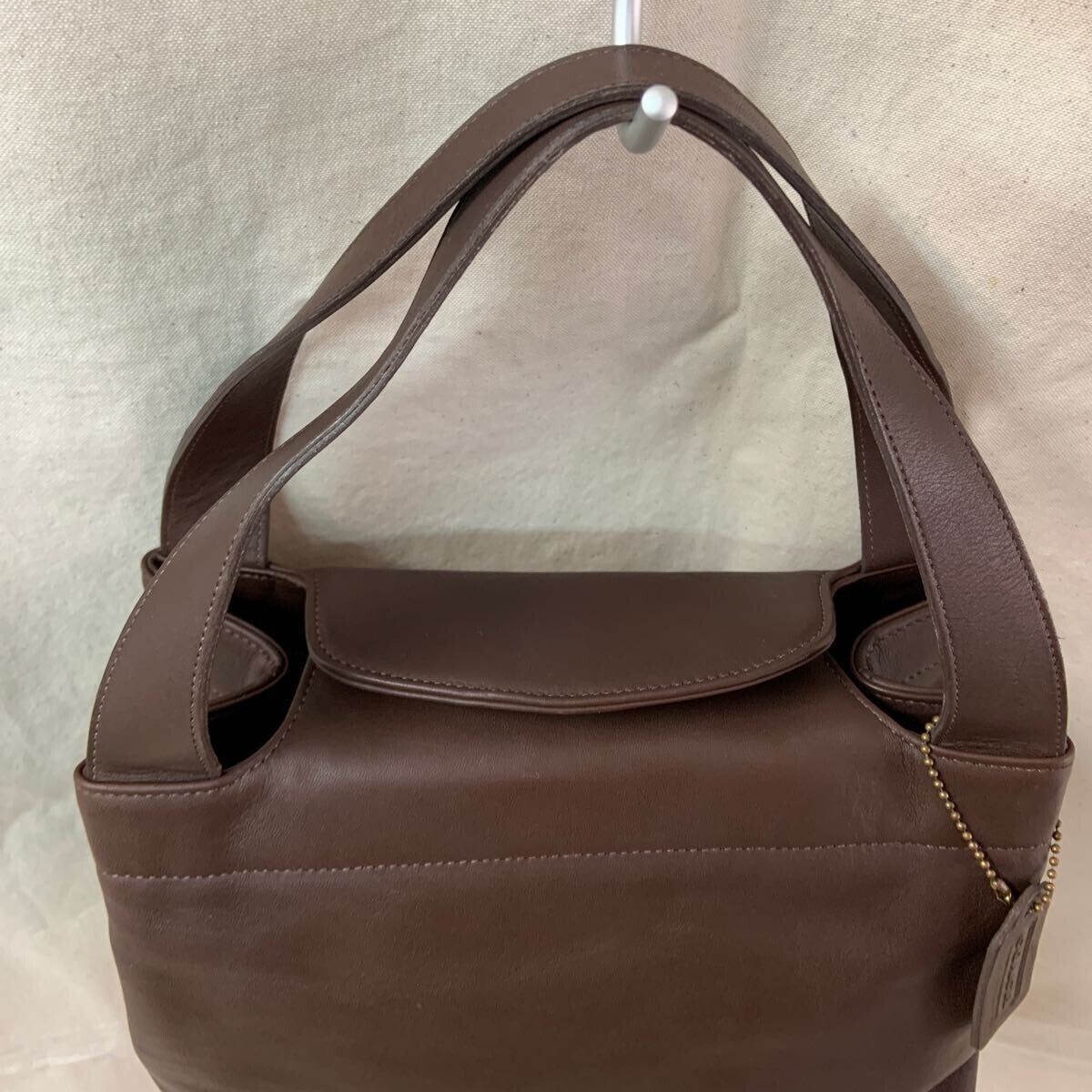 Old COACH Hand Bag 4117 Brown Leather Vintage Women's Japan Old COACH Hand Bag 4117 Brown Leather Vintage Women's Japan