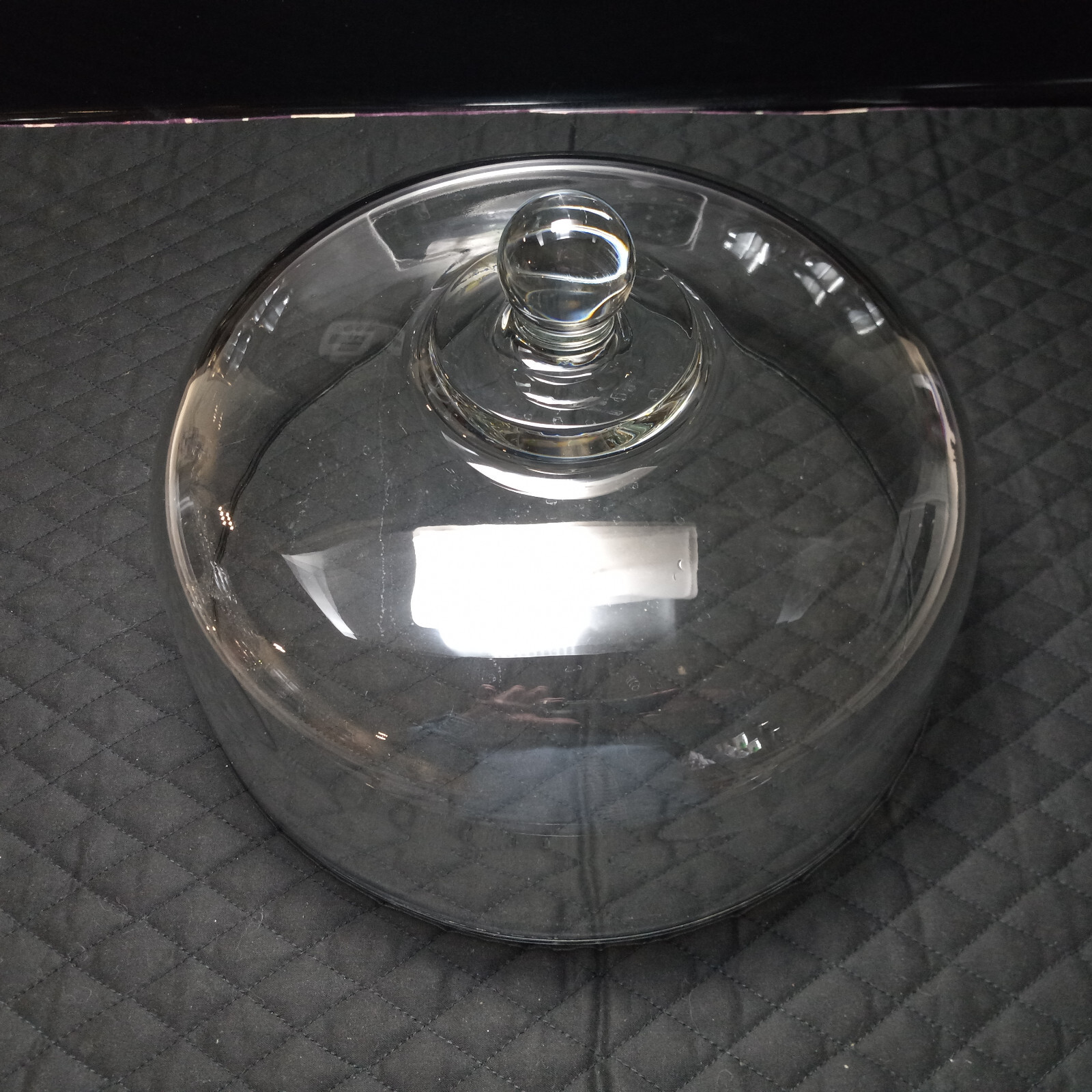 Decorative Clear Glass Pedestal Bundt Cake Stand w/ Dome Cover Lid eBay