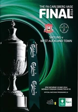 FA VASE FINAL 2014 West Auckland v Sholing - Official programme