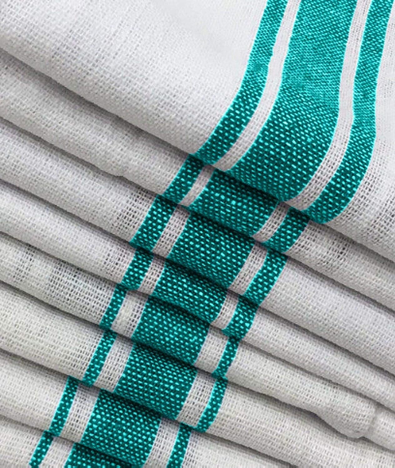 Pack of 12 Terry 100 Cotton Tea Towels Set Dish Drying Kitchen