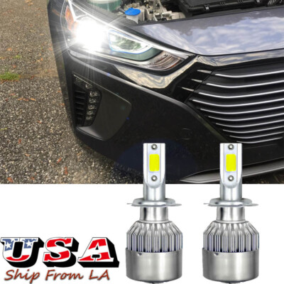 H7 Super Bright LED High/Low Beam Conversion Kit For 2017-20 Hyundai Ioniq Kona