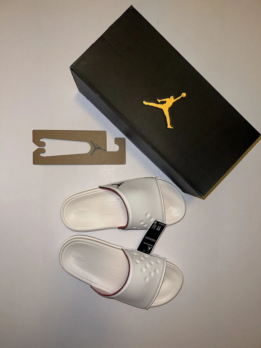 Jordan Jumpman Play Slides Sandals Flip Flops Phantom White with