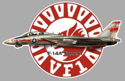 AUFKLEBER WAPPEN TOMCAT F14 VF1 WOLFPACK TOP GUN FLUGZEUG STICKER VF-1 AV176