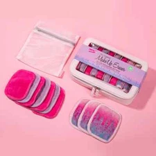 The Original MakeUp Eraser Lavender Fields 10 piece set Laundry & Makeup Bag 