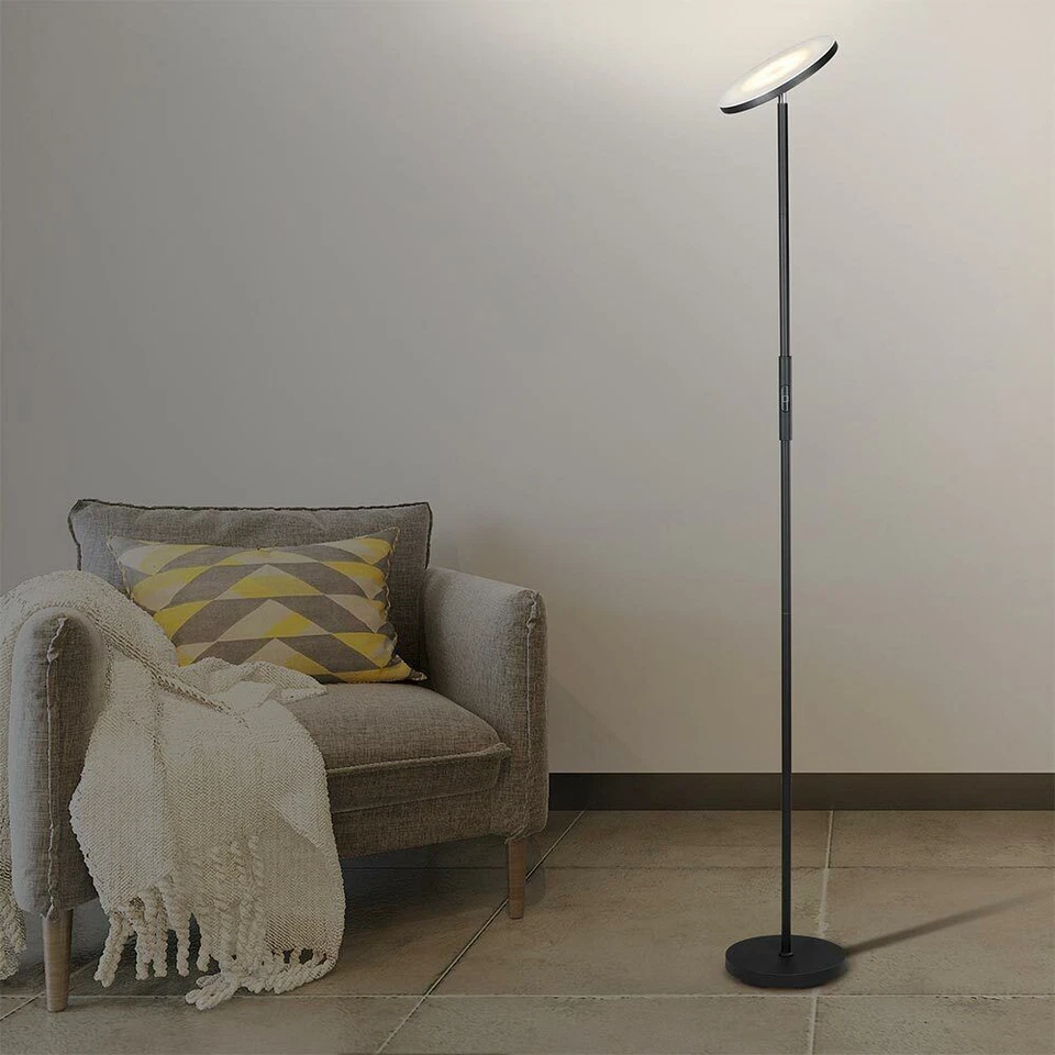 Lampada Piantana da Terra LED 30W 2500Lm Moderna Luce Dimmerabile + Telecomando - Immagine 2 di 4