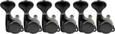 6-in-line Locking Tuners 18:1 Strat Tele Guitars Metal Locking Cap - Black 01