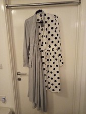 White And Black Polka Dot Half Shirt and Skirt/Dress Oh Hey Girl